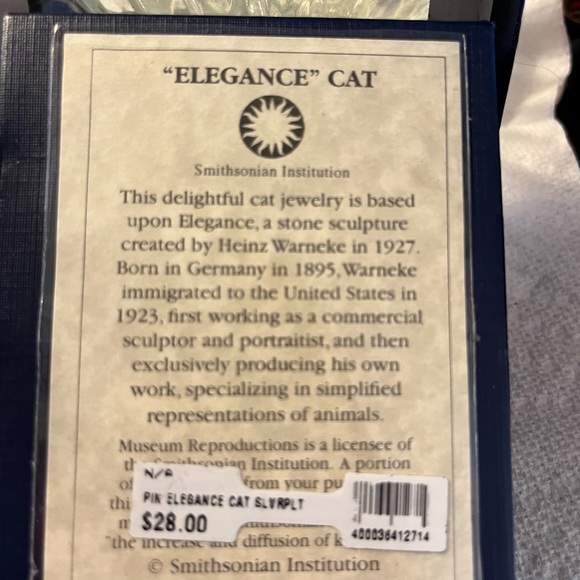 Really pretty new cat pin in box #140 - Picture 4 of 4